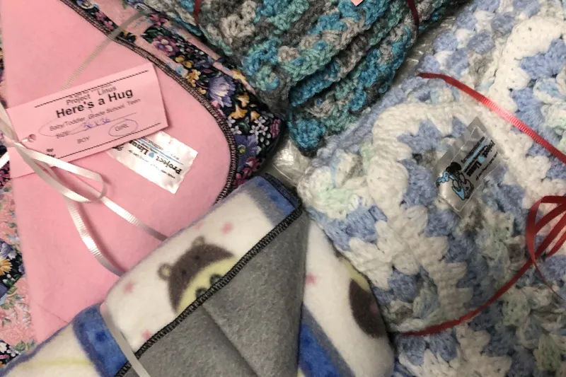 Blankets being donated to children's hospital