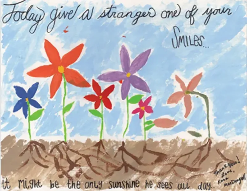 Kara's Drawing "Give A Smile"