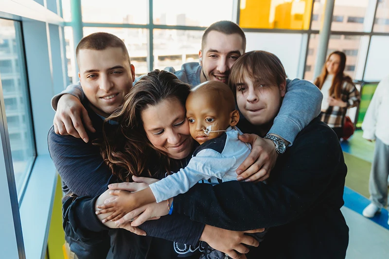 Family helped by The Kara Fund Family Care program