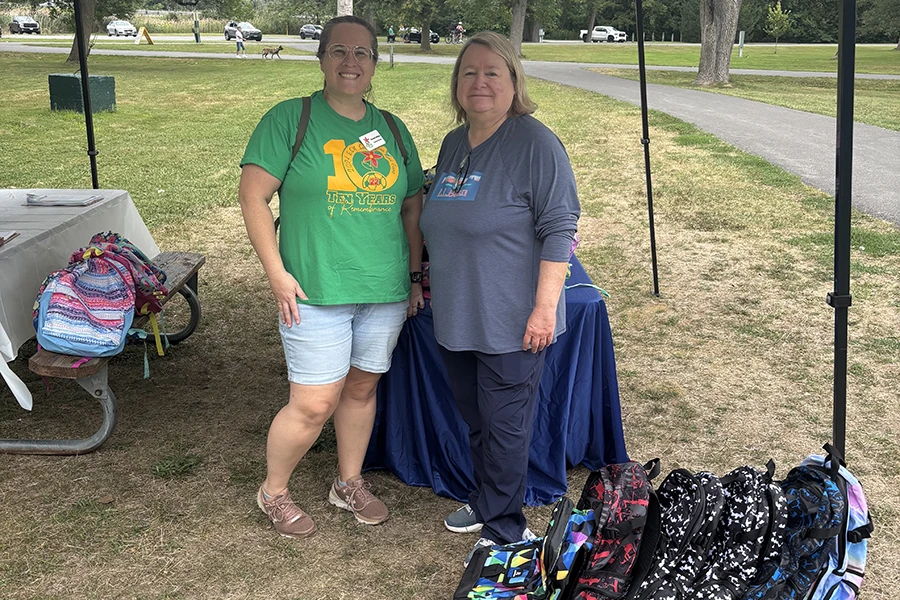 The Kara Fund Sickle Cell Back-to-School Picnic - Ready to give out backpacks!